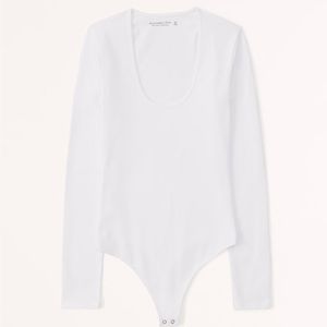 Abercrombie Scoopneck Bodysuits (1 black and 1 white)
